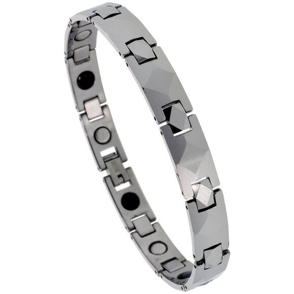 Tungsten Carbide Bracelet Magnetic Therapy 8.5